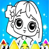 Coloring Dolls Game