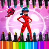 Miraculous Ladybug Coloring Game