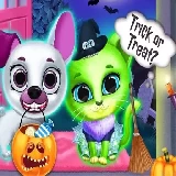 Scary Makeover Halloween Pet Salon